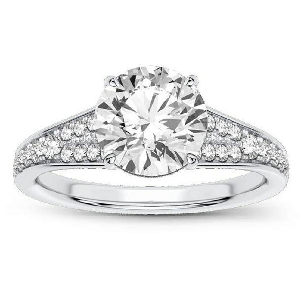 14K White Gold 2.33CT Lab Grown Diamond Engagement Ring