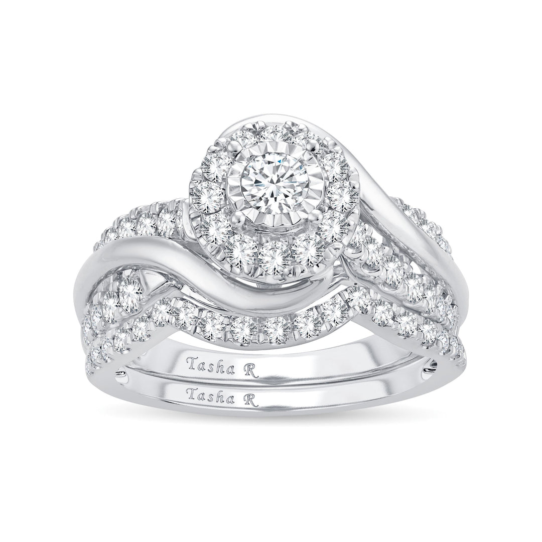Brilliant 14k White Gold Lab Diamond Engagement Ring (1.10CT)