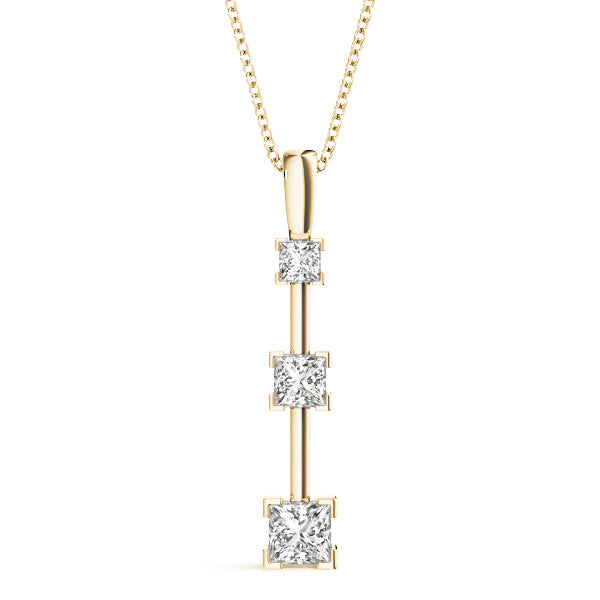 Three Stone Diamond Pendant