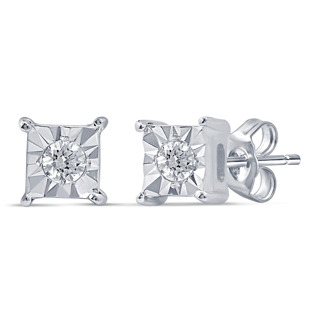 10K 0.05CT Diamond Earring