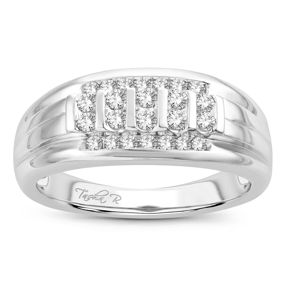 14K 0.50CT Mens Band