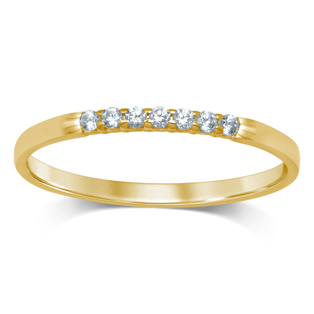 14K 0.10CT Diamond LADIES BAND