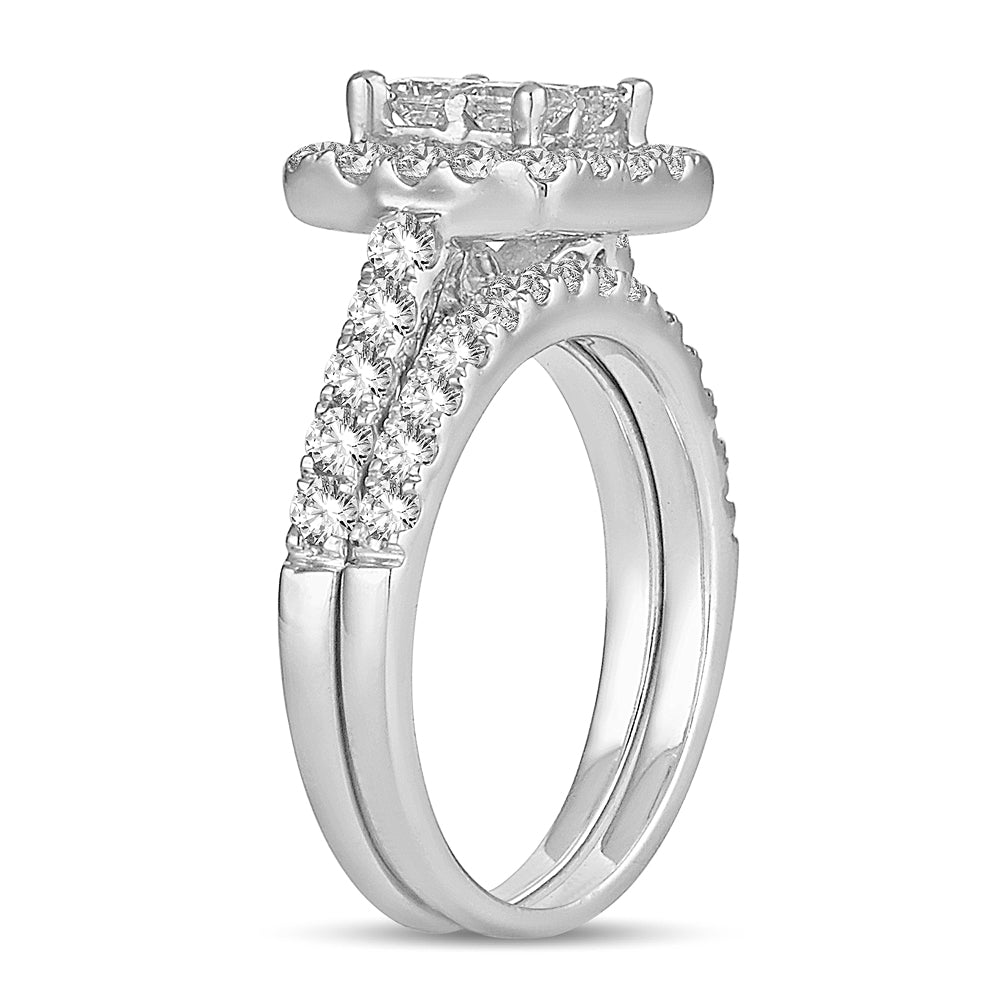 Luminous 14k White Gold 1.75ct Lab Diamond Engagement Ring
