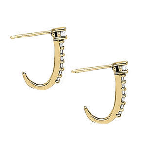 EARRINGS HOOP EARRINGS J-HOOPS