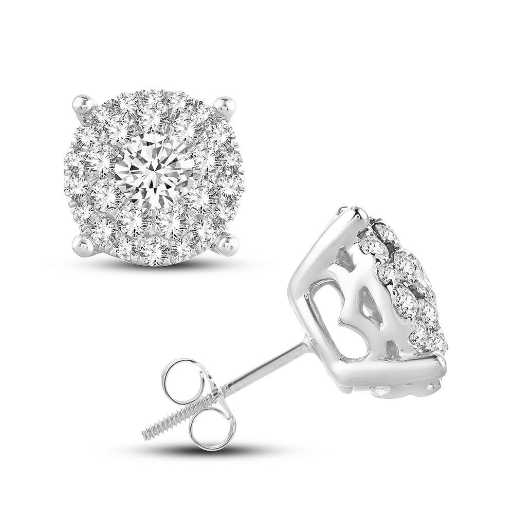 14K 1.54CT Diamond Earring