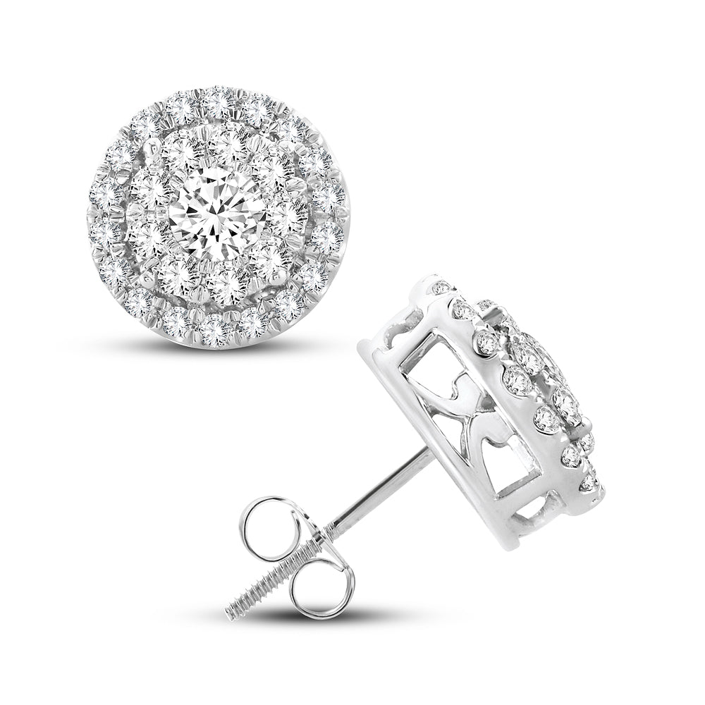 14K 1.01CT Diamond Earring