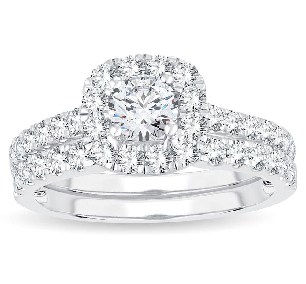 14k White Gold 1.40ct Lab Diamond Engagement Ring