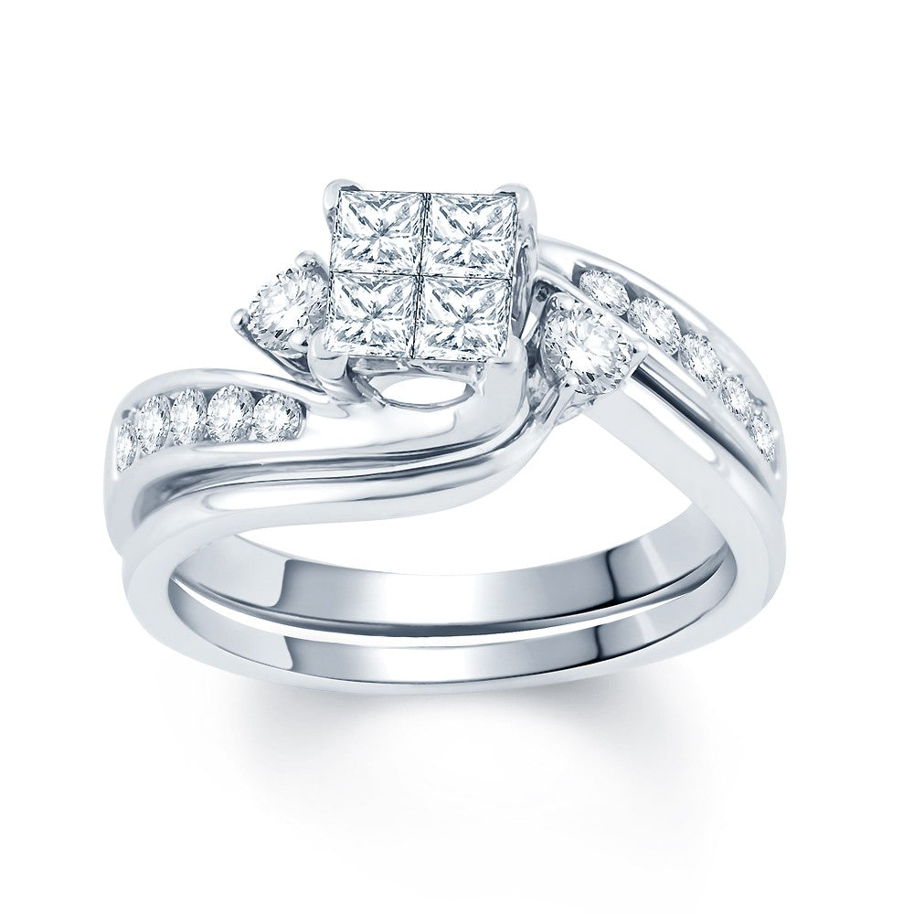 Brilliant 14k White Gold Lab Diamond Engagement Ring (1CT)