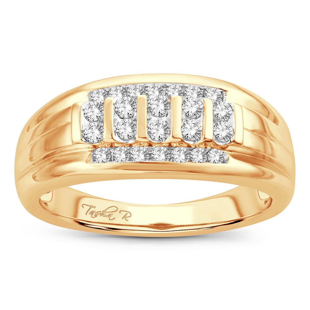 14K 0.50CT Mens Band