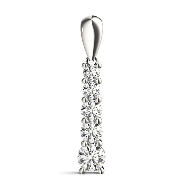Lab Diamond Journey Pendant in 14K Gold
