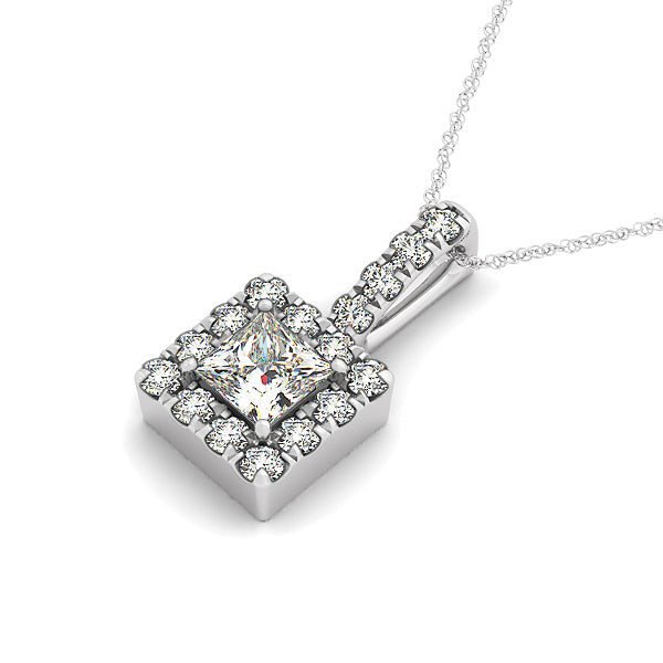 Halo Diamond Pendant