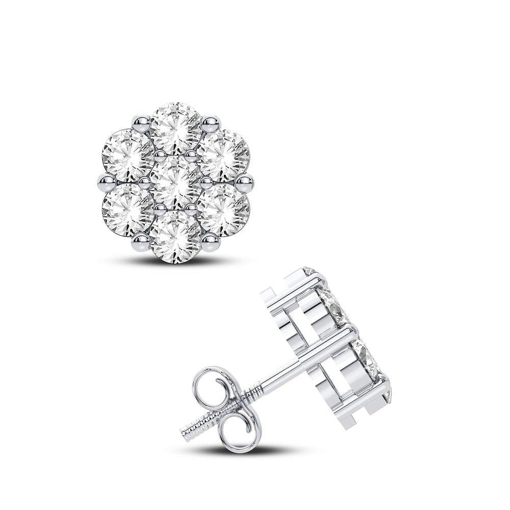 14K 0.91CT Diamond Earring