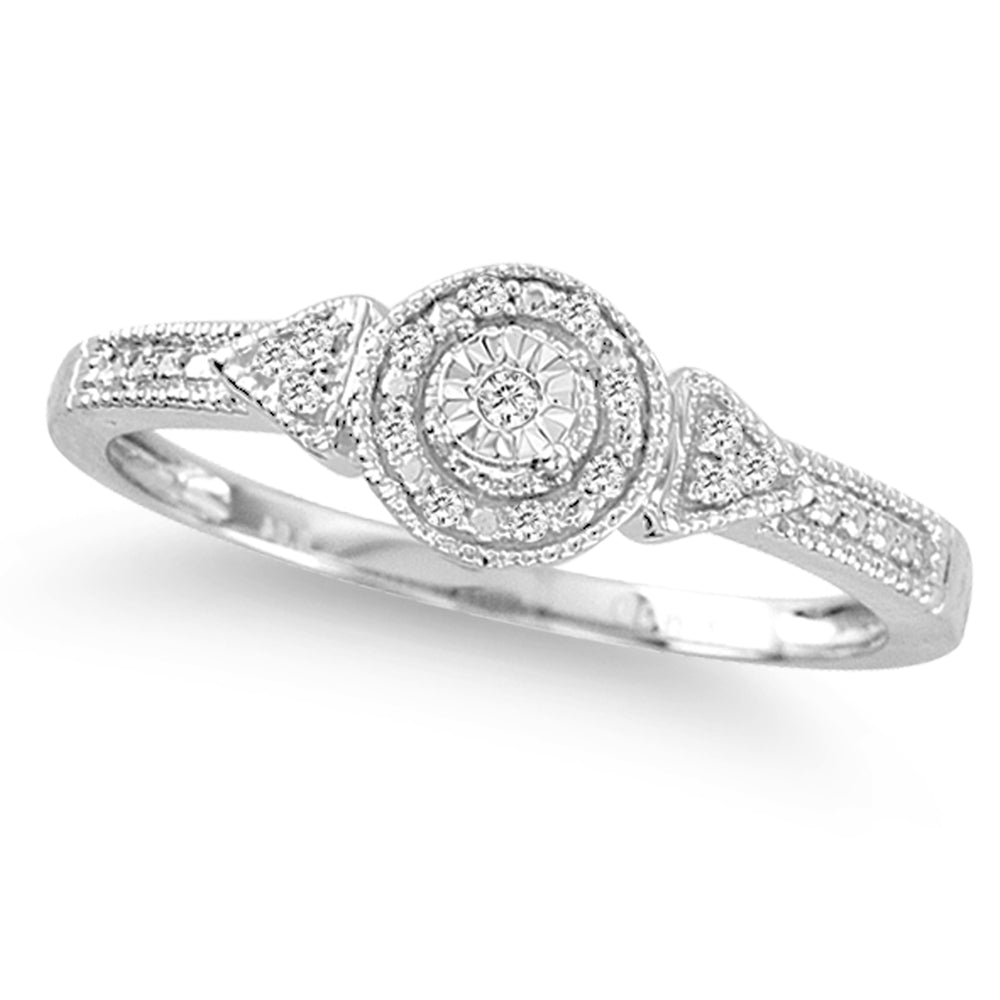 10K 0.04CT Diamond RING.