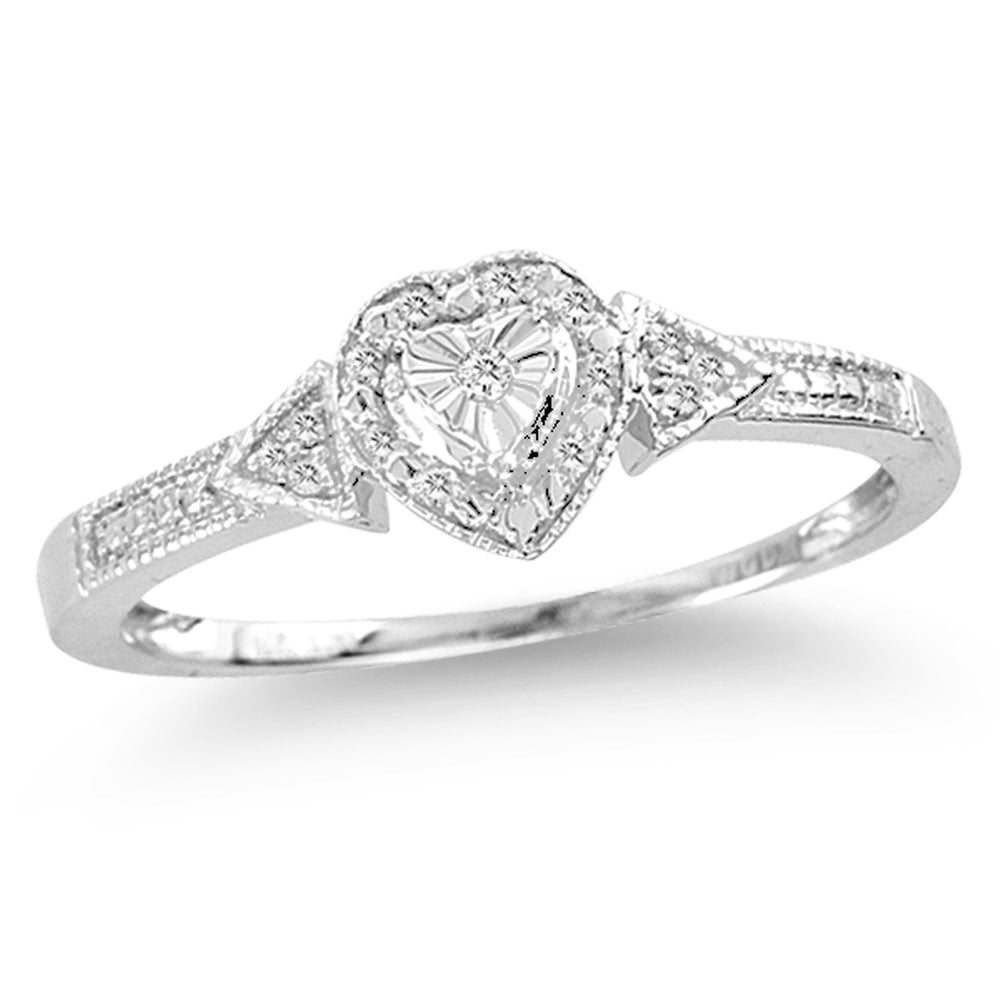 10K 0.04CT Diamond RING.