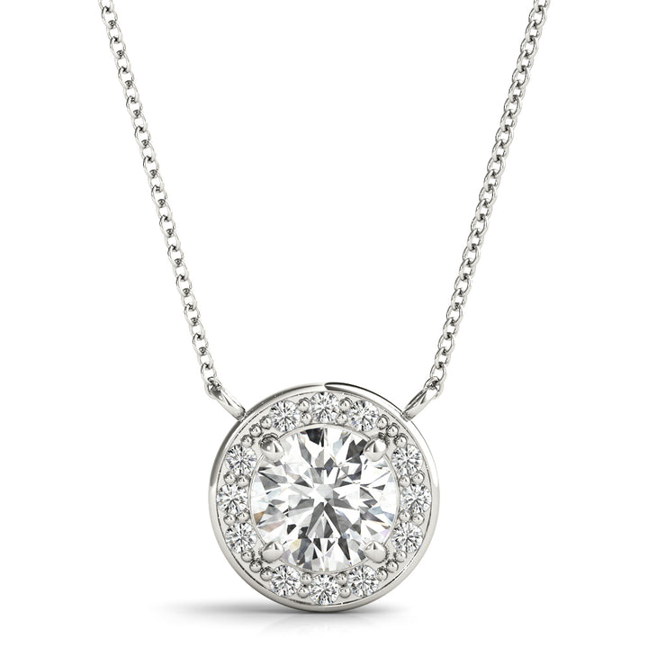 Halo Diamond Pendant