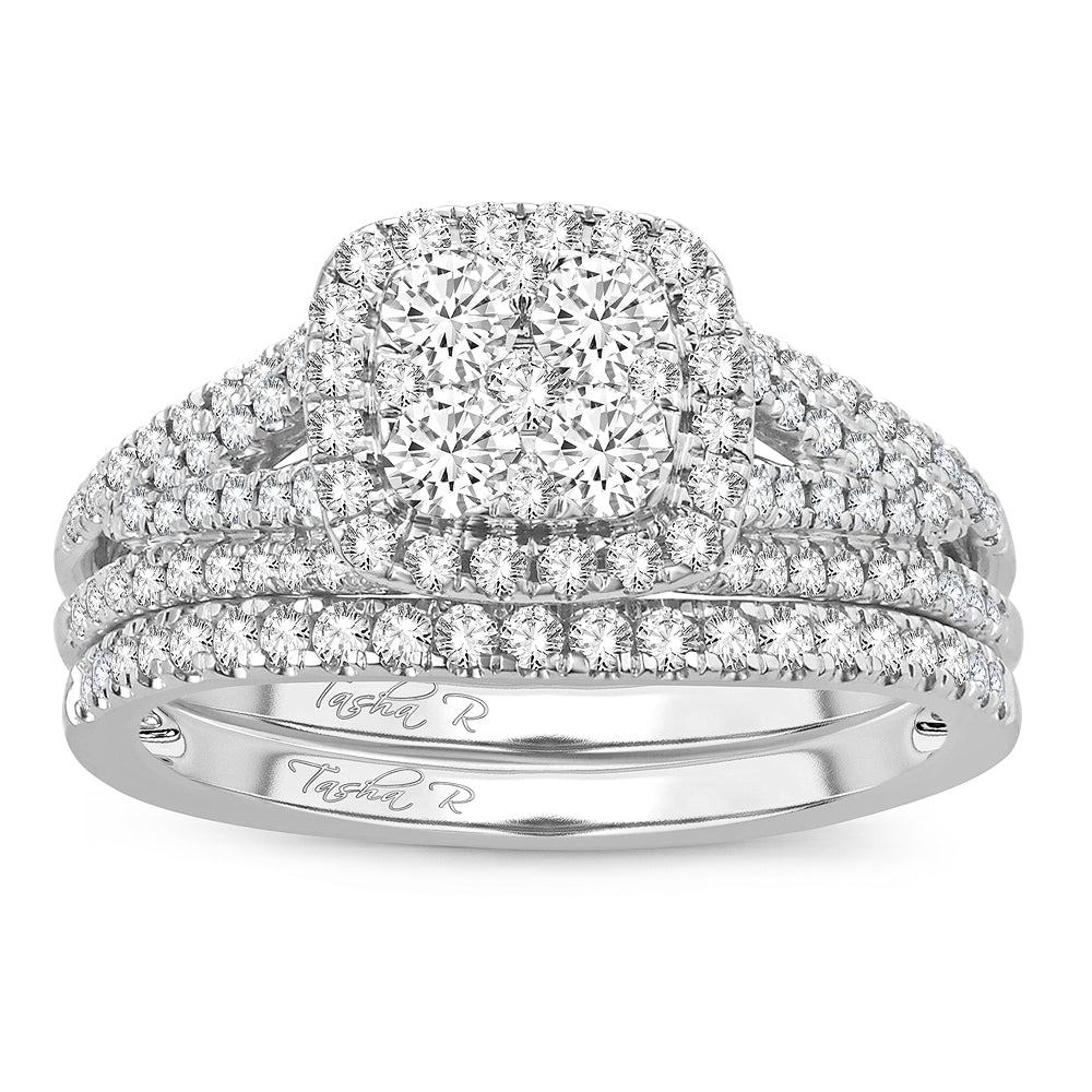 14K 1.00CT Diamond BRIDAL SET