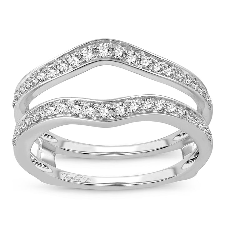 14k White Gold Lab Diamond Ring Guard Enhancer - 0.40CT