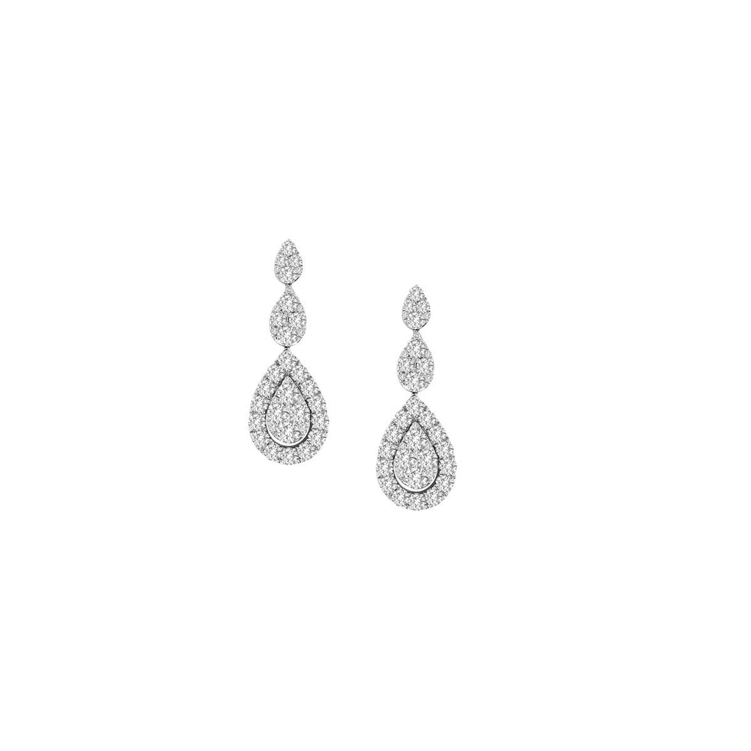 18K 3.00CT Diamond Earring