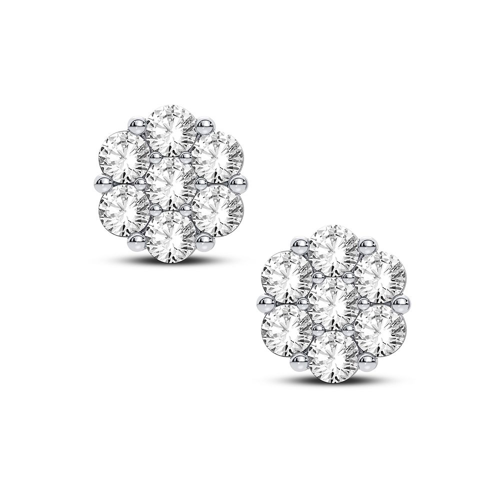 10K 0.91CT Diamond Earring