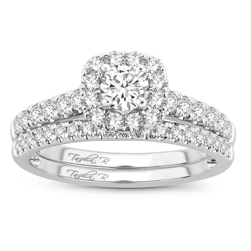 Brilliant 14k White Gold Lab Diamond Engagement Ring (1.00CT)