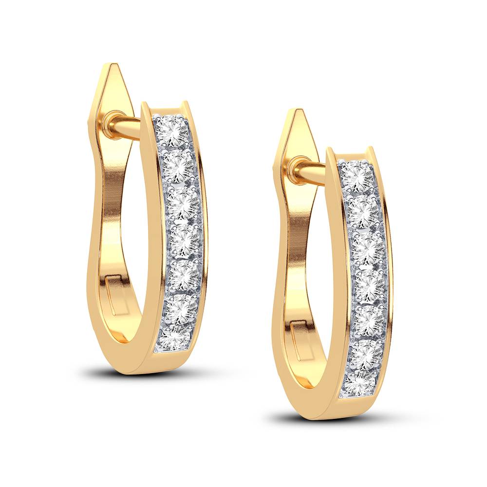 14K 0.06CT Diamond Earring