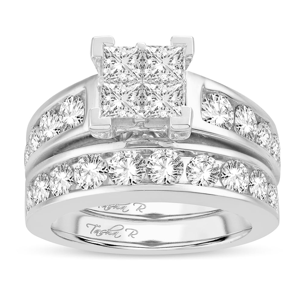 Elegant 14K 3.00CT Diamond BRIDAL RING