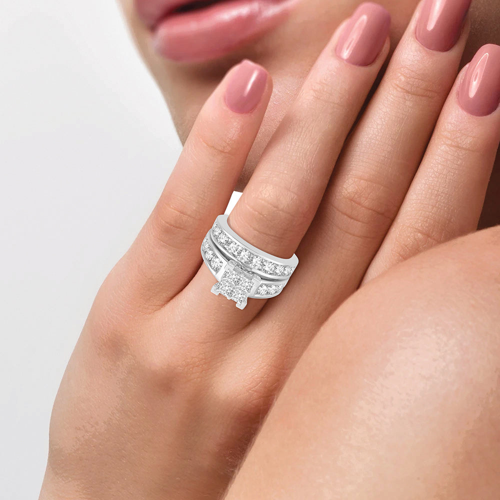 Brilliant 14k White Gold Lab Diamond Engagement Ring (1.50CT)