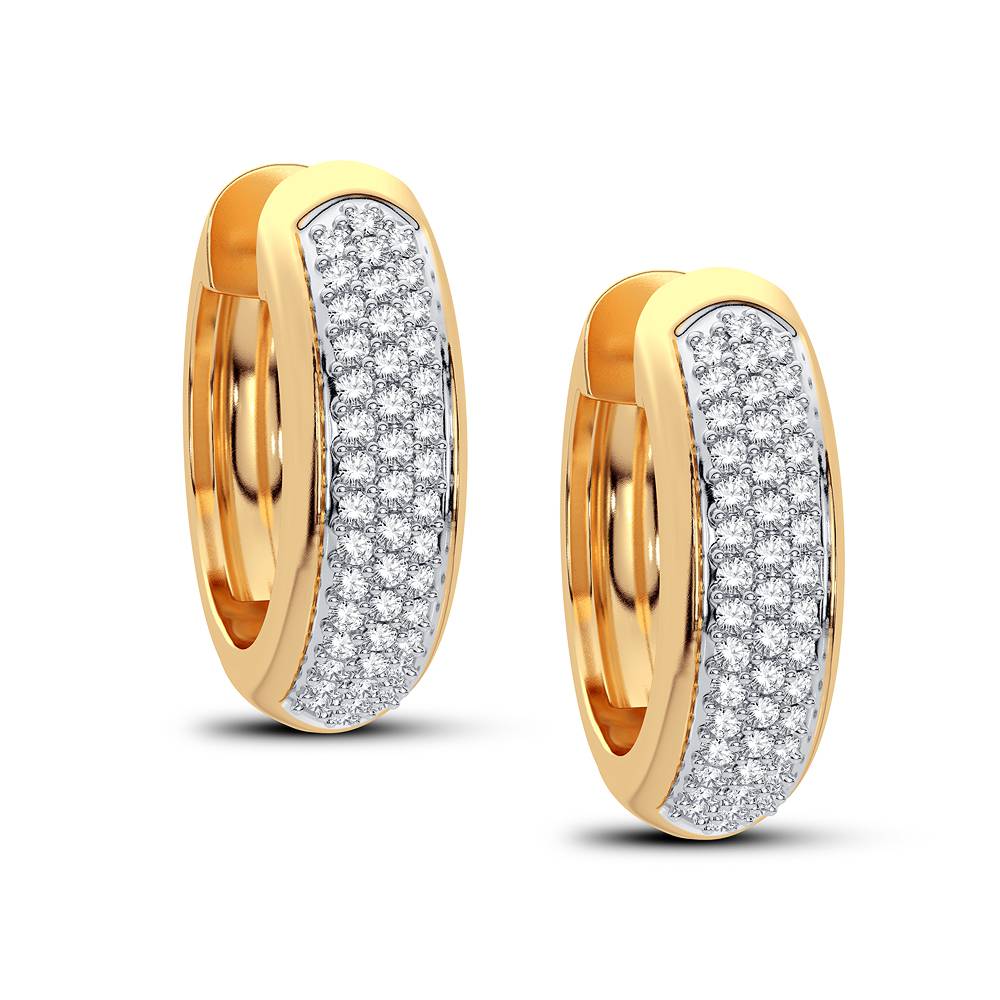 14K 0.23CT Diamond Earring