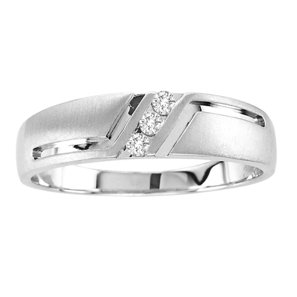 14K 0.10CT Diamond MEN&apos;S BAND