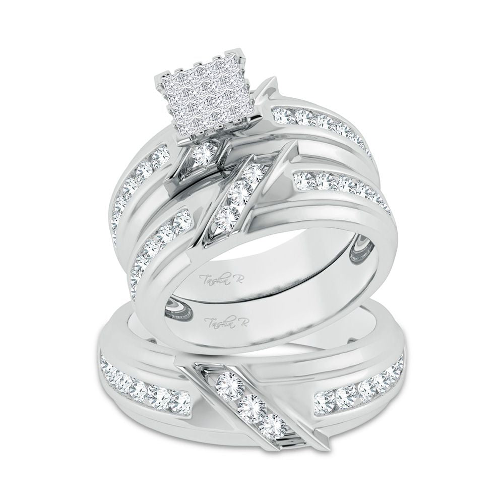 14K 2.00ct Diamond Trio Set