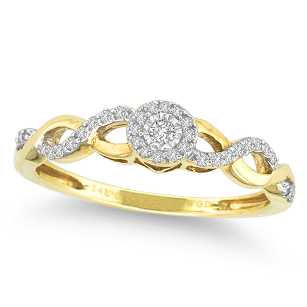 14K 0.16CT Diamond RING