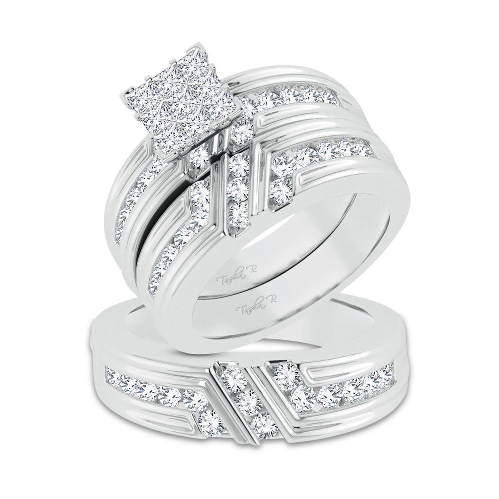 14K 2.00ct Diamond Trio Set