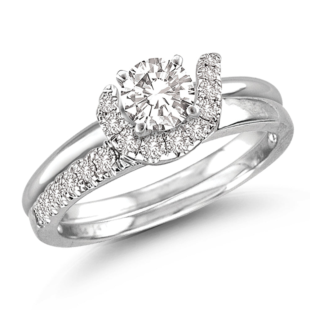 14K 0.26CT Diamond Enhancer Band.