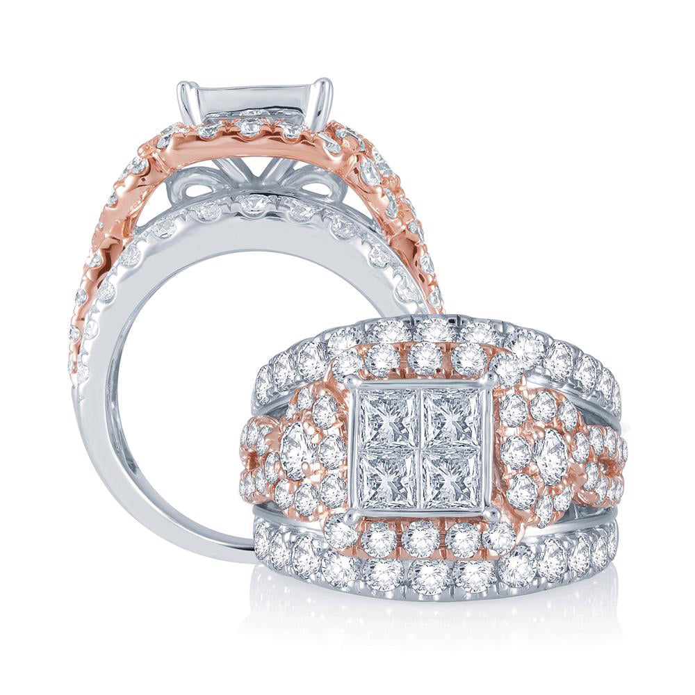 14K 4.00CT Diamond BRIDAL RING