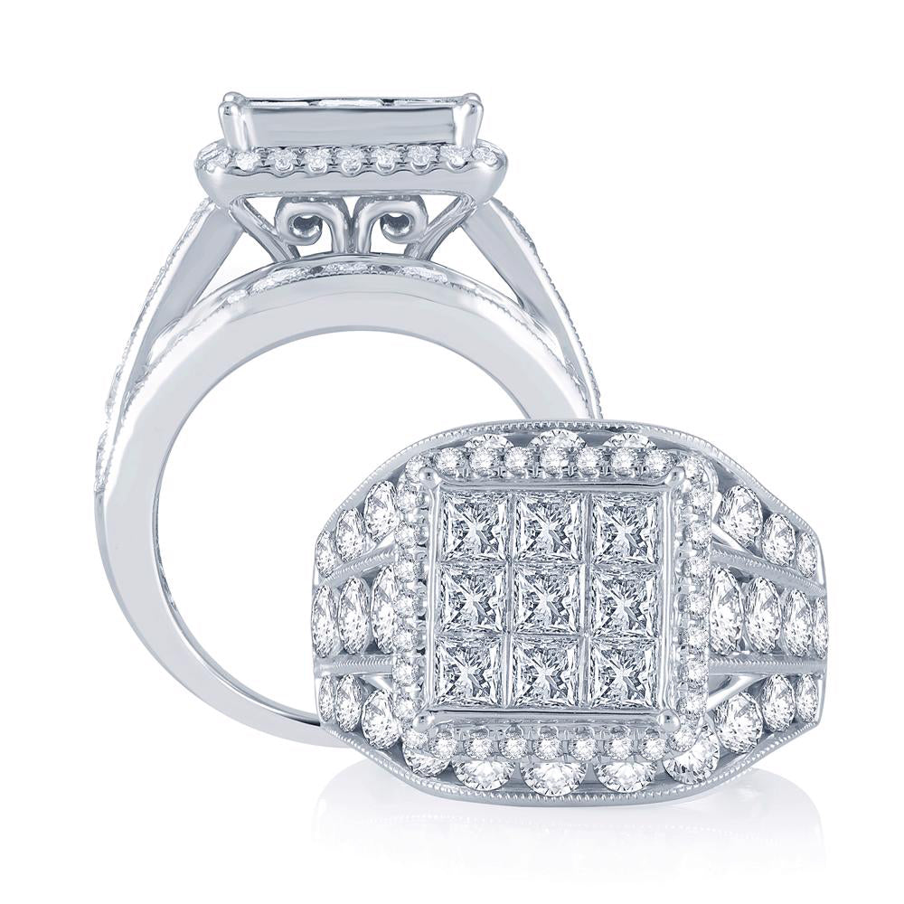 14K 5.00CT Diamond BRIDAL RING