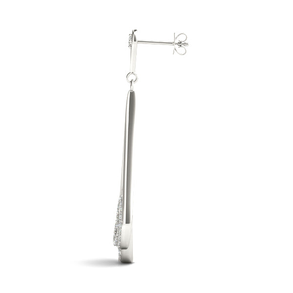 Lab Diamond Fashion Earrings in Multiple Metals