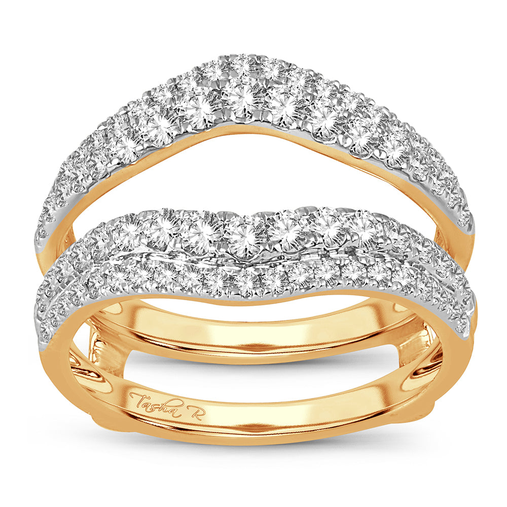 14K 1.00CT DIAMOND RING GUARD