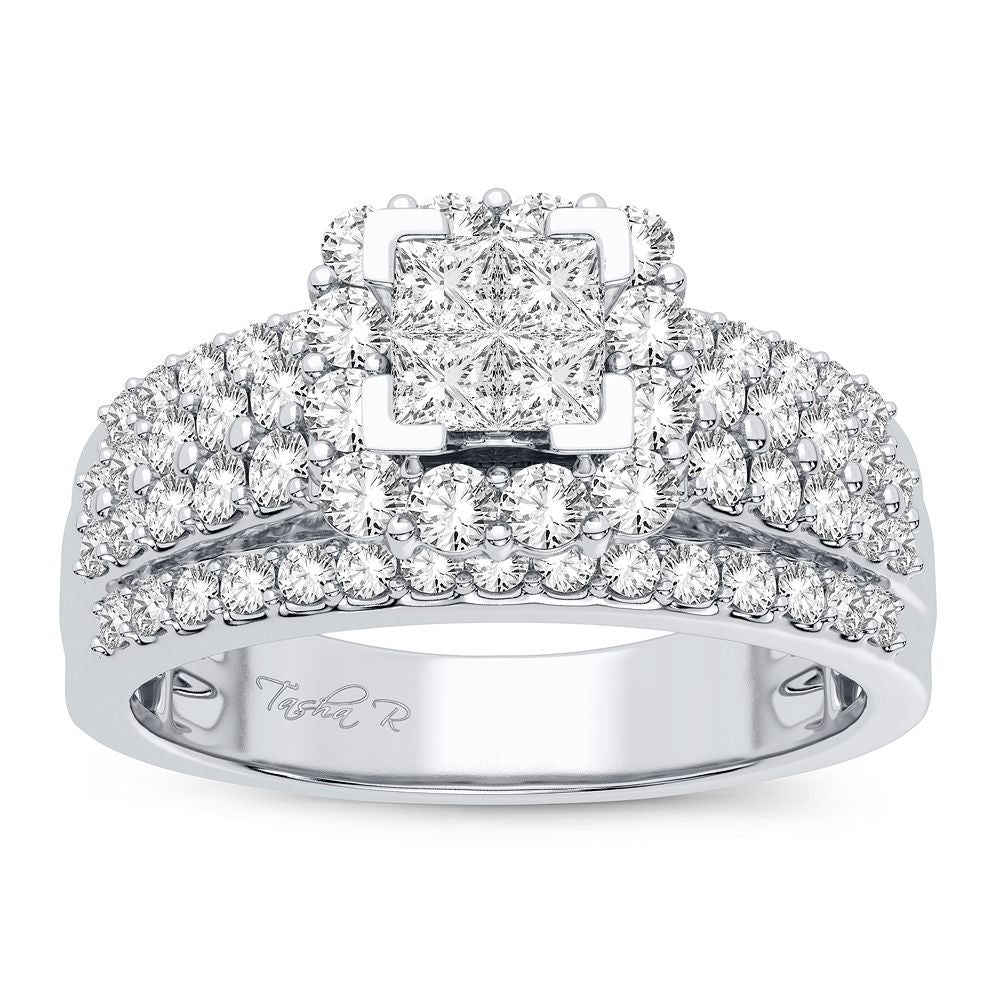 Sparkling 1CT Lab Diamond Ring in Classic White Gold