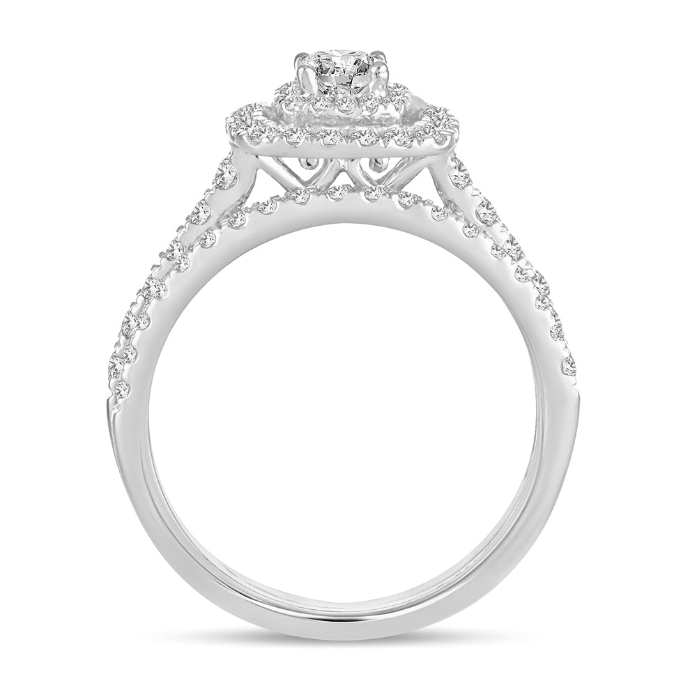 Brilliant 14k White Gold Lab Diamond Engagement Ring (1.00CT)