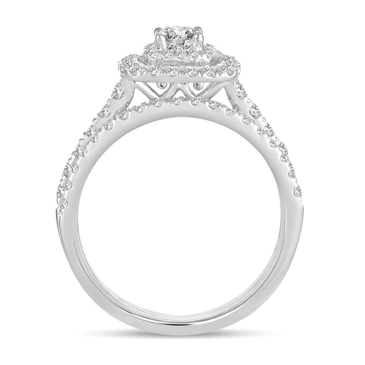 Brilliant 14k White Gold Lab Diamond Engagement Ring (1.00CT)