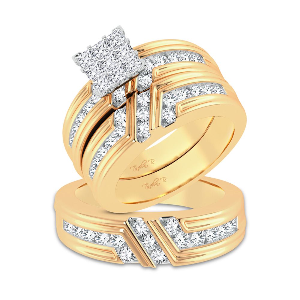 14K 2.00ct Diamond Trio Set