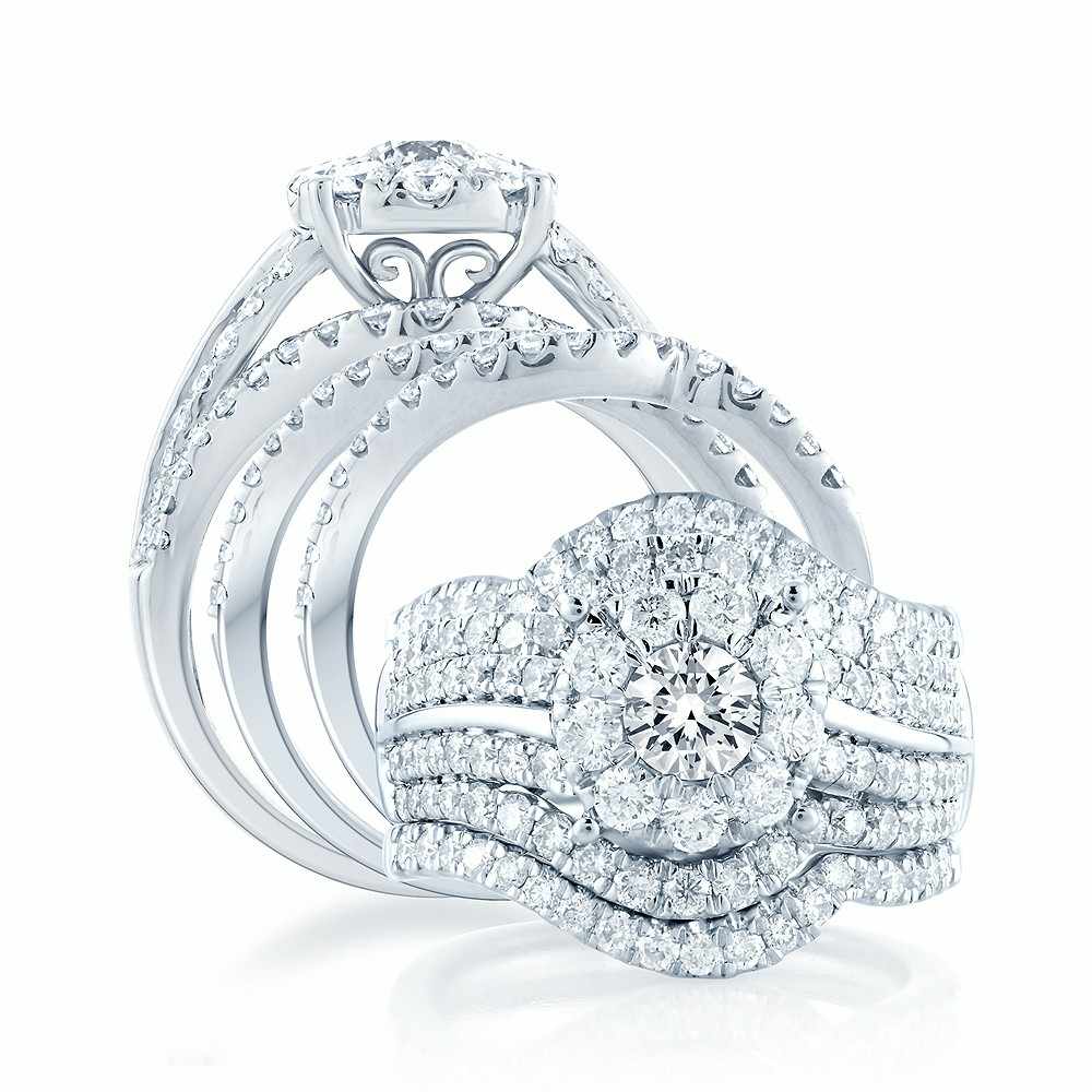 14K 2.45CT Diamond BRIDAL RING