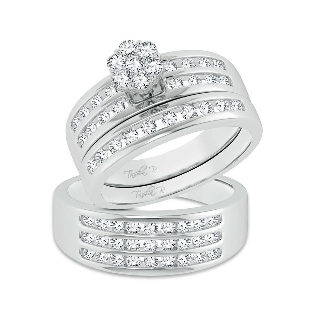 10K 1.35ct Diamond Trio Set