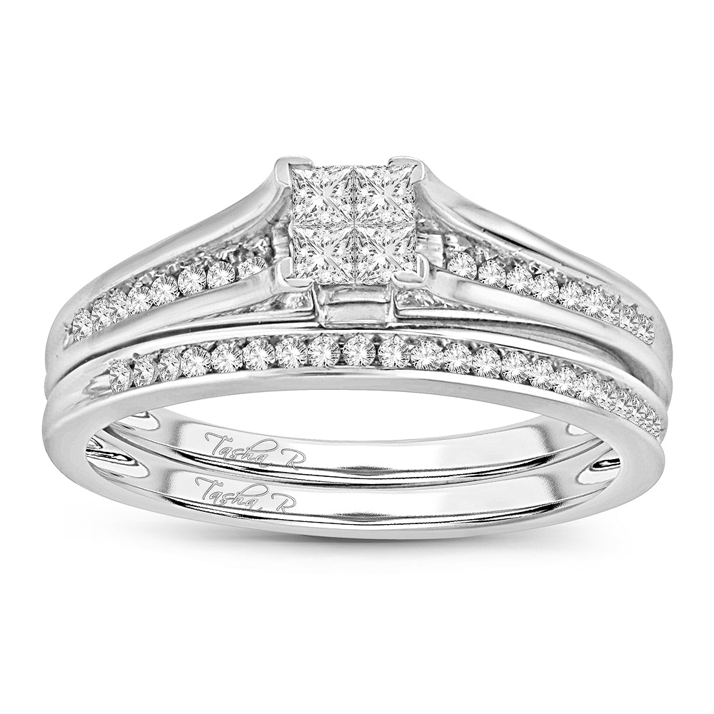 10K 0.33CT Diamond Bridal Ring