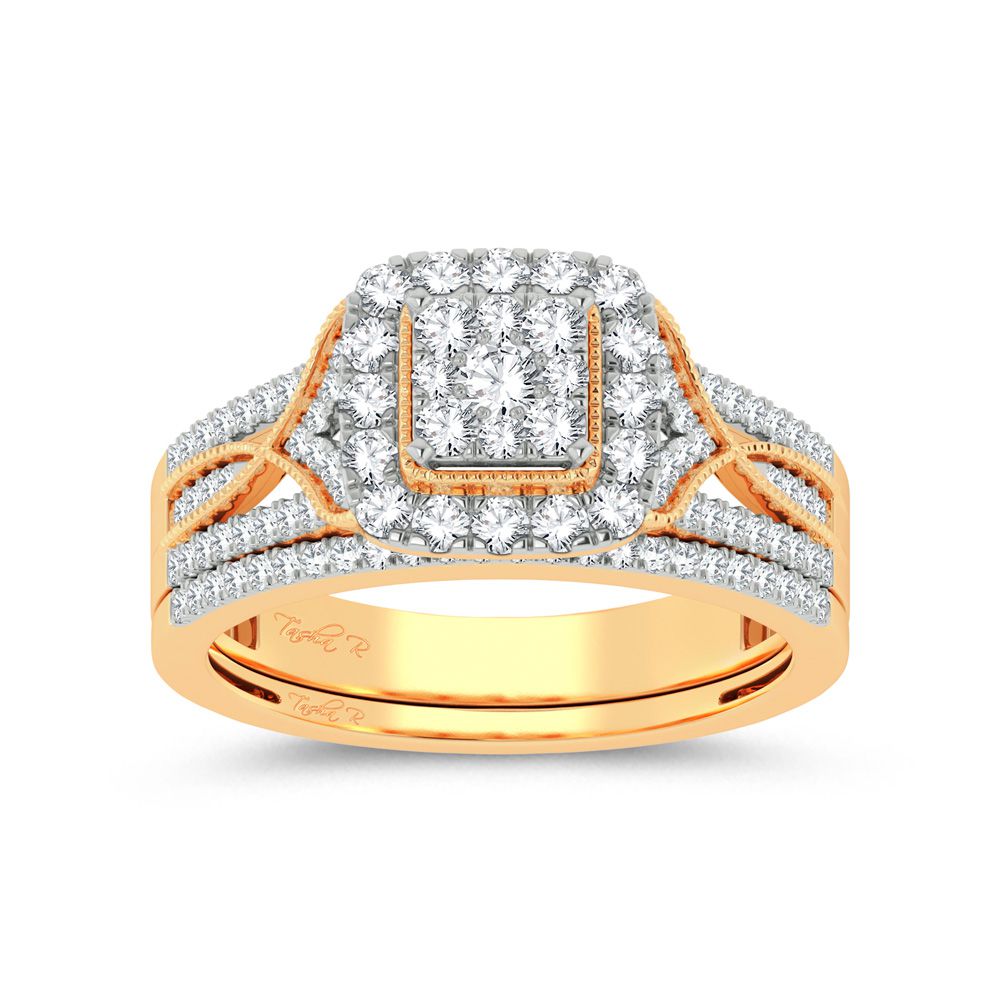 14K 0.78ct Diamond Bridal Ring