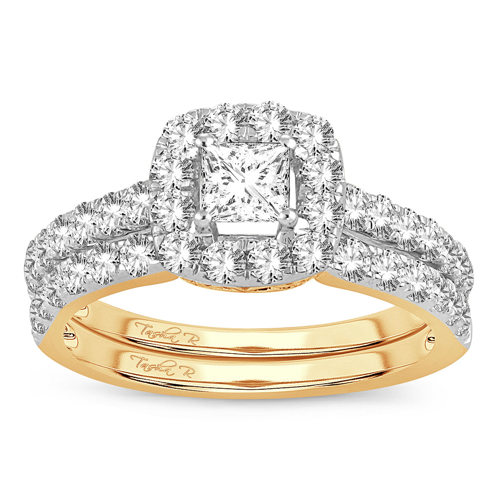 14K 1.42CT DIAMOND BRIDAL RING