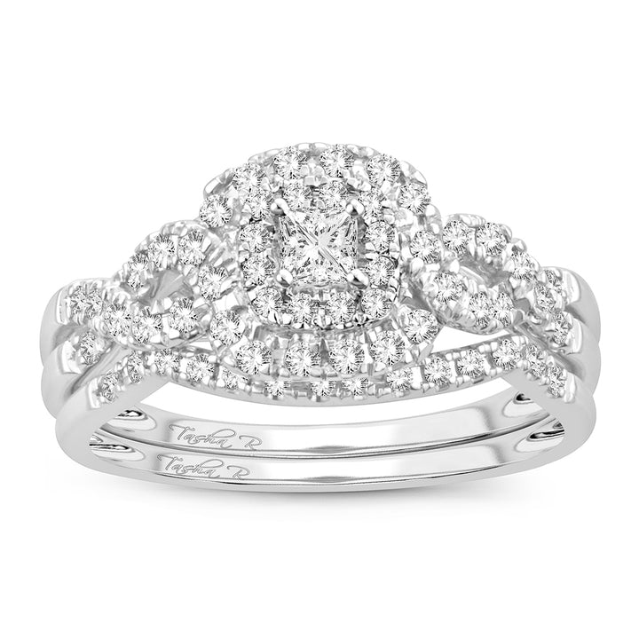 14k White Gold 1.00CT Lab Diamond Engagement Ring