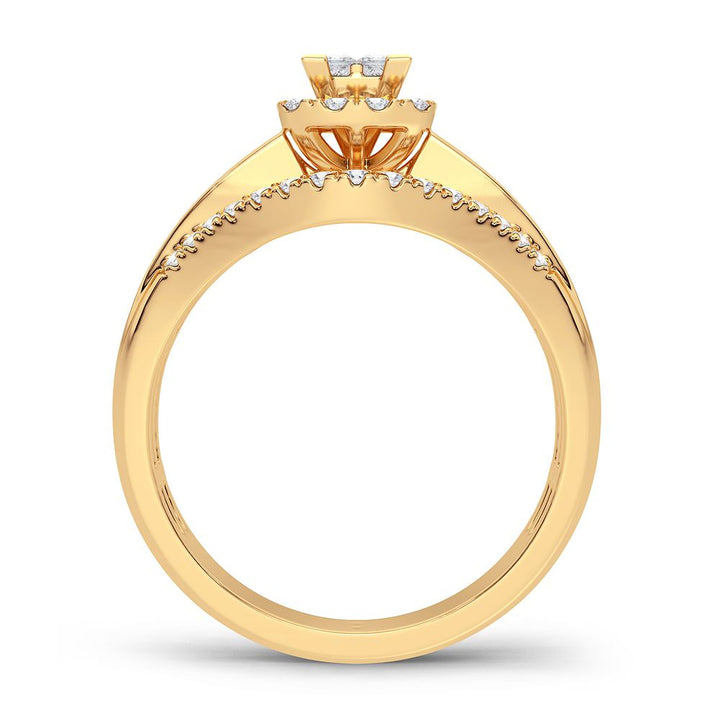 14k Yellow Gold 0.50CT Lab Diamond Engagement Ring
