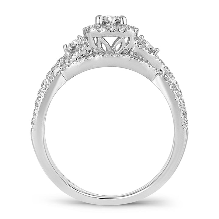 Timeless 1CT Lab Diamond Engagement Ring in 14k White Gold