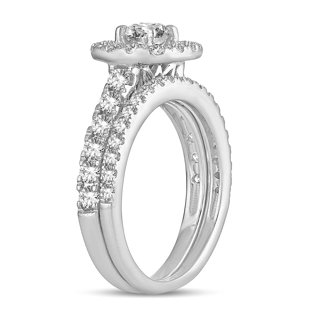 Brilliant 14k White Gold Lab Diamond Engagement Ring (1.50CT)